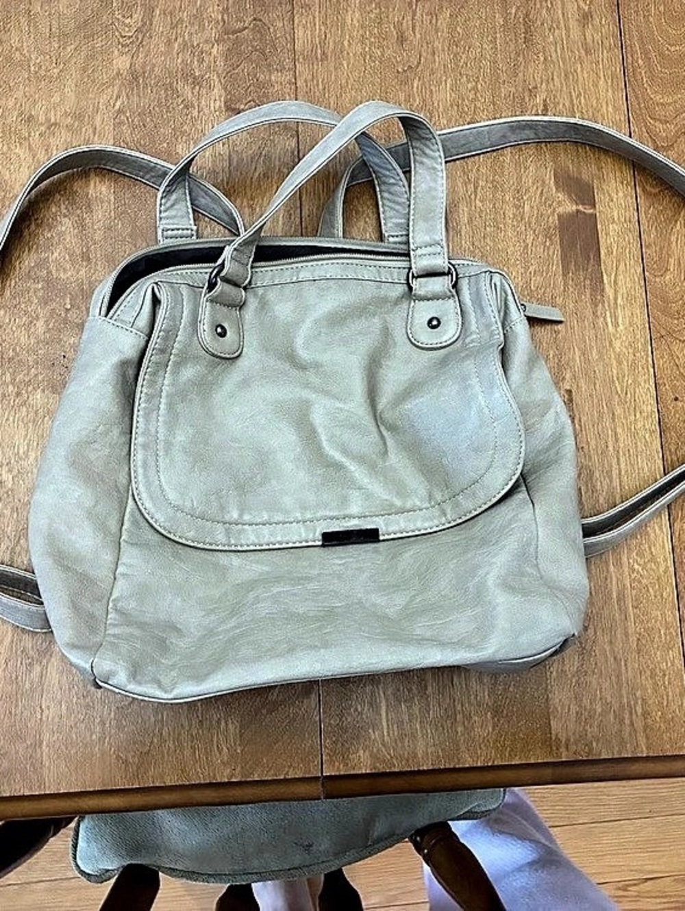 Beige Convertible Backpack